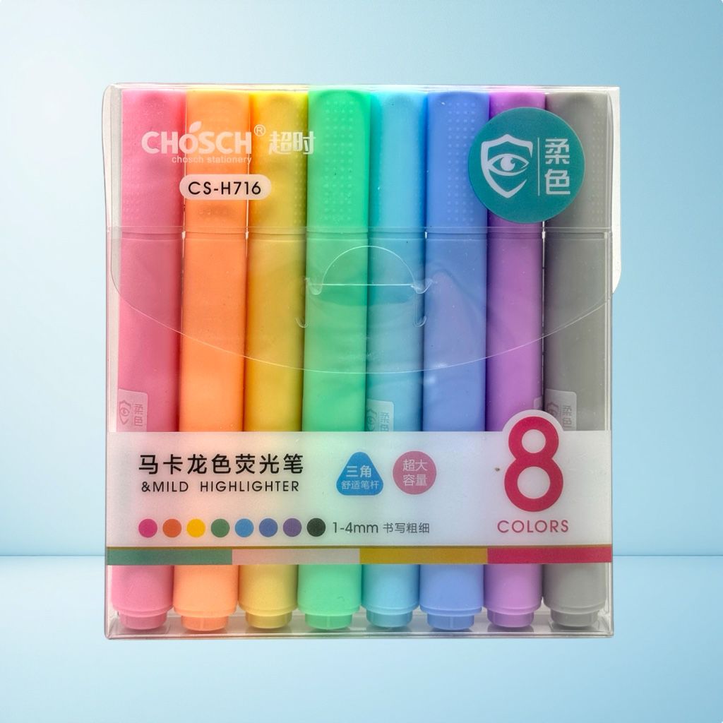 CHOSCH CS-H716 FOSFORLU KALEM 8’Lİ SET